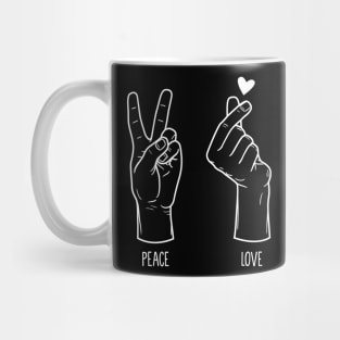 Peace Love Rock N Roll Dark Edition Mug